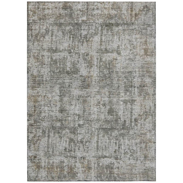 Mezzara Gray Washable Indoor - Outdoor Rug - LOOMLAN - LOOMLAN Rugs - Outdoor Rugs
