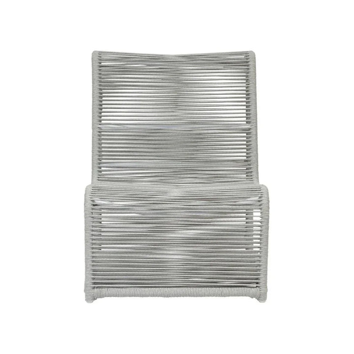 Miami Aluminum Armless Outdoor Club Chair-Outdoor Accent Chairs-Sunset West-LOOMLAN