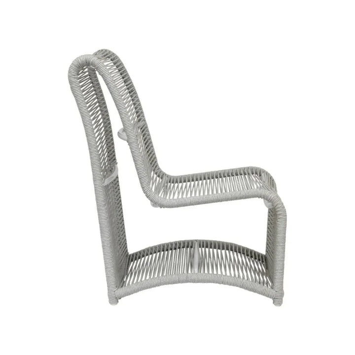 Miami Aluminum Armless Outdoor Club Chair-Outdoor Accent Chairs-Sunset West-LOOMLAN