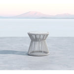 Miami Carrara Marble Top Outdoor End Table