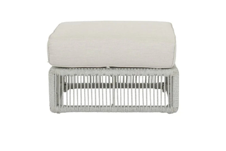 Miami Sunbrella Plush Outdoor Ottoman-Outdoor Ottomans-Sunset West-LOOMLAN