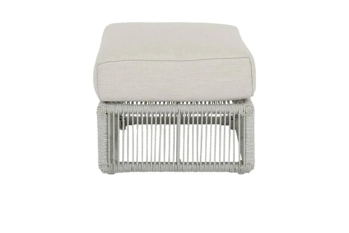 Miami Sunbrella Plush Outdoor Ottoman-Outdoor Ottomans-Sunset West-LOOMLAN