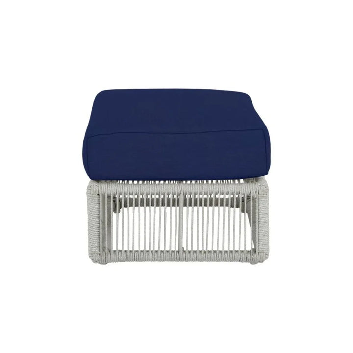 Miami Sunbrella Plush Outdoor Ottoman-Outdoor Ottomans-Sunset West-LOOMLAN