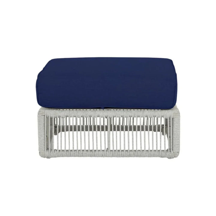 Miami Sunbrella Plush Outdoor Ottoman-Outdoor Ottomans-Sunset West-LOOMLAN