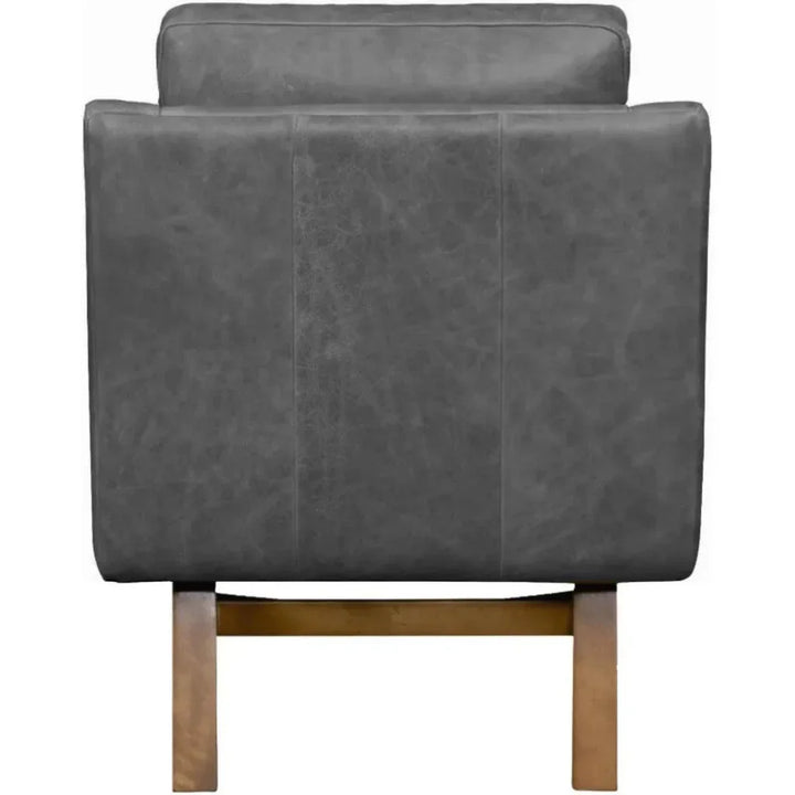 Midcentury Full Aniline Pull Up Accent Chair Dutch - LOOMLAN - One For Victory - Accent Chairs