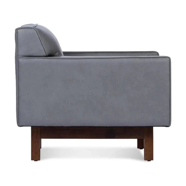 Midcentury RehderGrain Leather Club Chair - LOOMLAN - One For Victory - Club Chairs