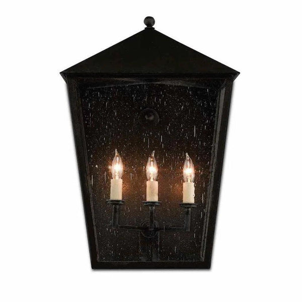 Midnight Bening Large Outdoor Wall Sconce