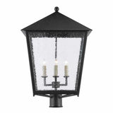 Midnight Bening Large Post Light-Outdoor Lighting-Currey & Co-LOOMLAN