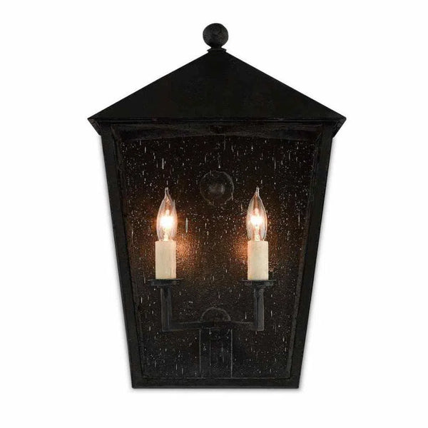 Midnight Bening Medium Outdoor Wall Sconce Wall Sconces LOOMLAN By Currey & Co