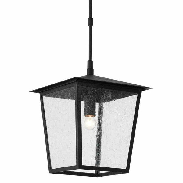 Midnight Bening Small Outdoor Lantern Outdoor Lighting LOOMLAN By Currey & Co