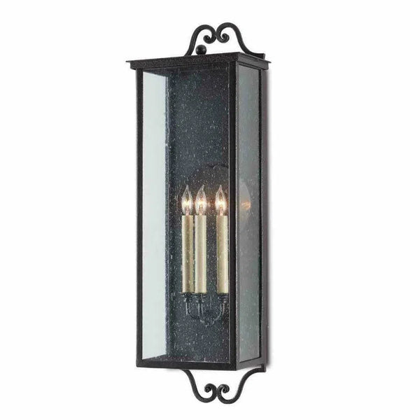 Midnight Giatti Large Outdoor Wall Sconce Wall Sconces LOOMLAN By Currey & Co