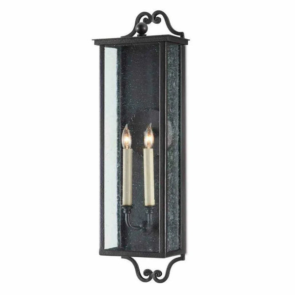Midnight Giatti Medium Outdoor Wall Sconce Wall Sconces LOOMLAN By Currey & Co