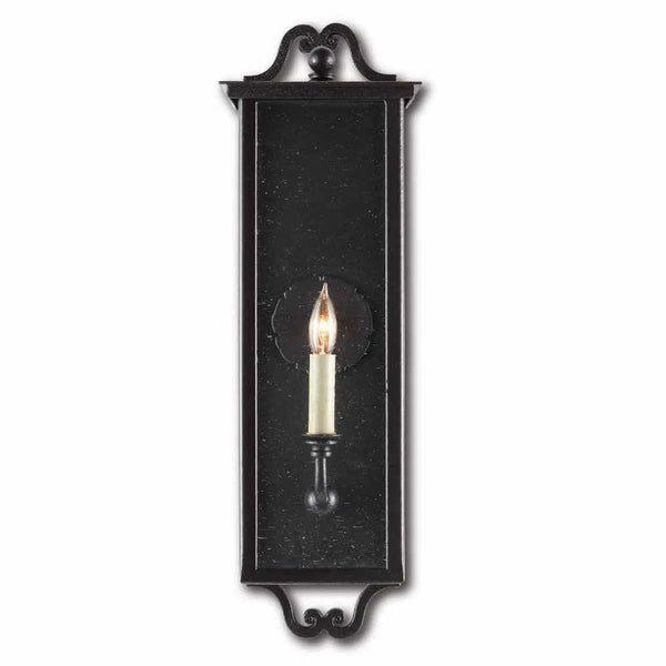 Midnight Giatti Small Outdoor Wall Sconce Wall Sconces LOOMLAN By Currey & Co