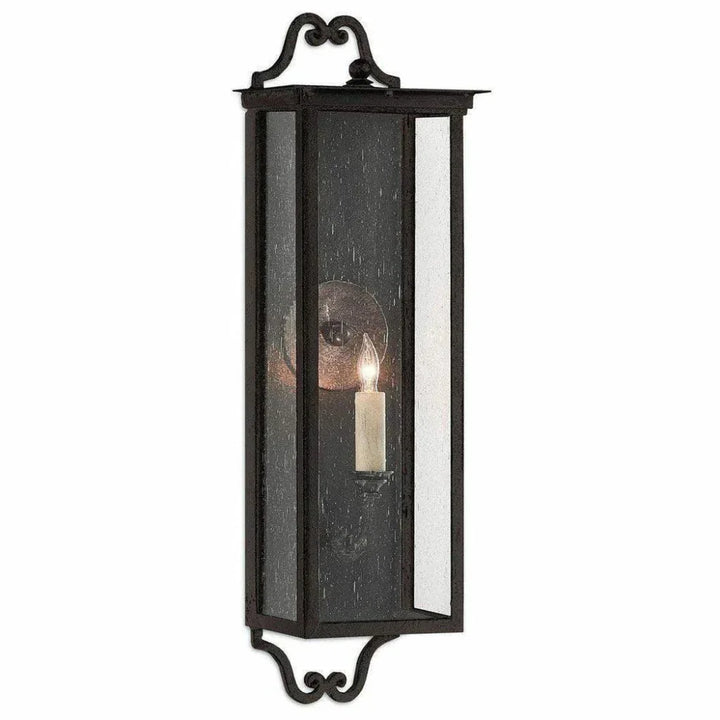Midnight Giatti Small Outdoor Wall Sconce - LOOMLAN - Currey & Co - Wall Sconces