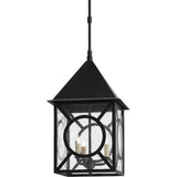 Midnight Ripley Large Outdoor Lantern Outdoor Lighting LOOMLAN By Currey & Co