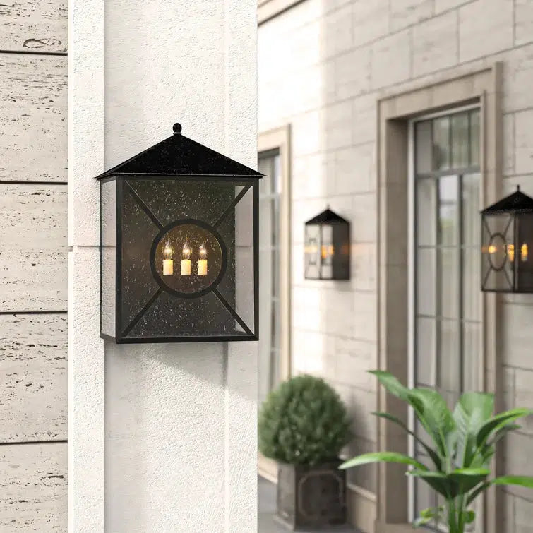 Midnight Ripley Large Outdoor Wall Sconce Wall Sconces LOOMLAN By Currey & Co