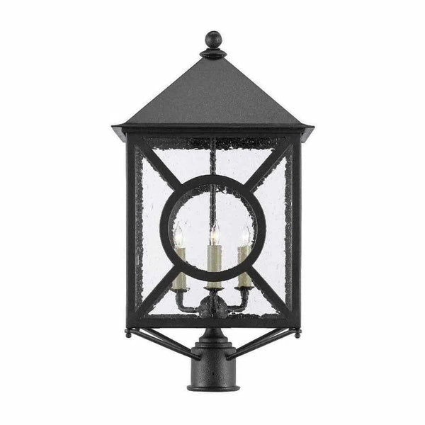 Midnight Ripley Large Post Light Outdoor Lighting LOOMLAN By Currey & Co