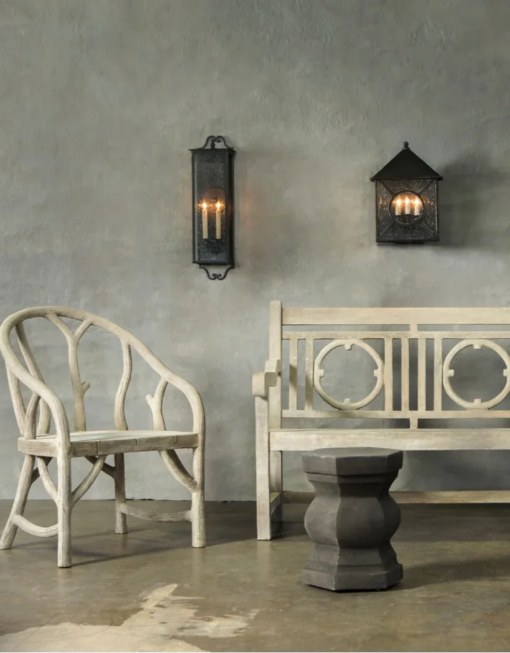 Midnight Ripley Medium Outdoor Wall Sconce - LOOMLAN - Currey & Co - Wall Sconces