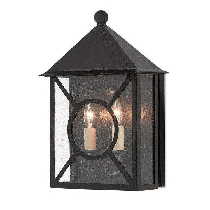 Midnight Ripley Medium Outdoor Wall Sconce - LOOMLAN - Currey & Co - Wall Sconces