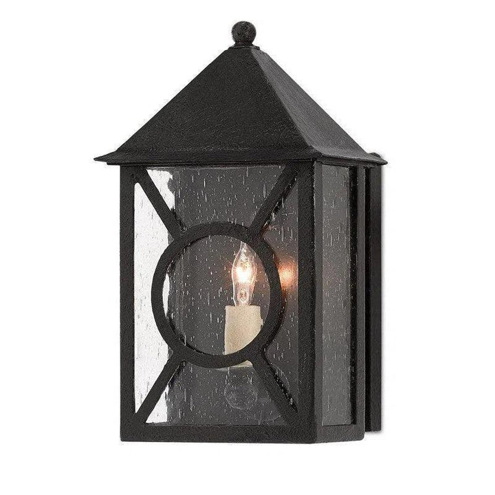 Midnight Ripley Small Outdoor Wall Sconce - LOOMLAN - Currey & Co - Wall Sconces