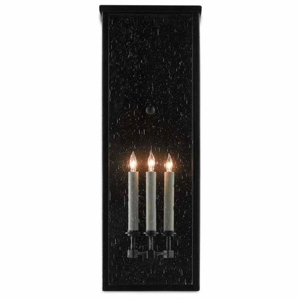 Midnight Tanzy Large Outdoor Wall Sconce Wall Sconces LOOMLAN By Currey & Co