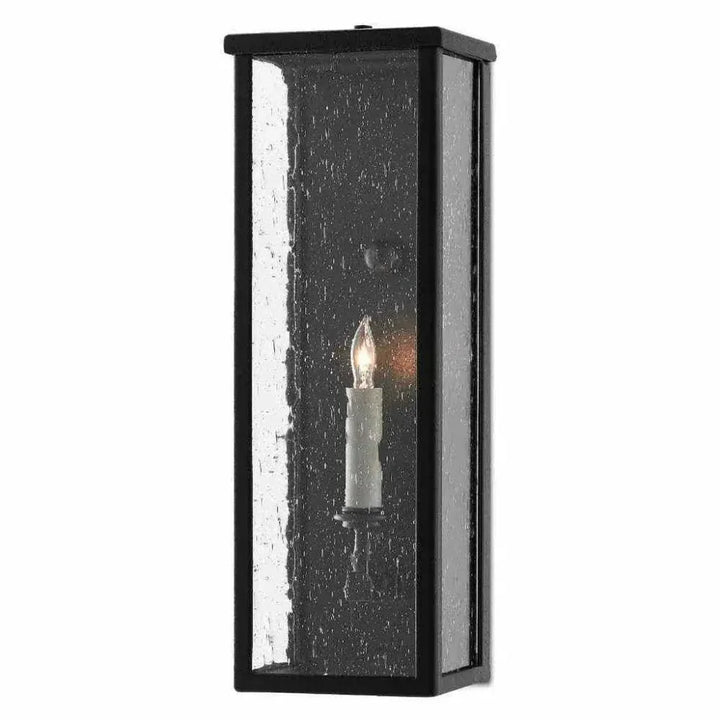 Midnight Tanzy Small Outdoor Wall Sconce - LOOMLAN - Currey & Co - Wall Sconces