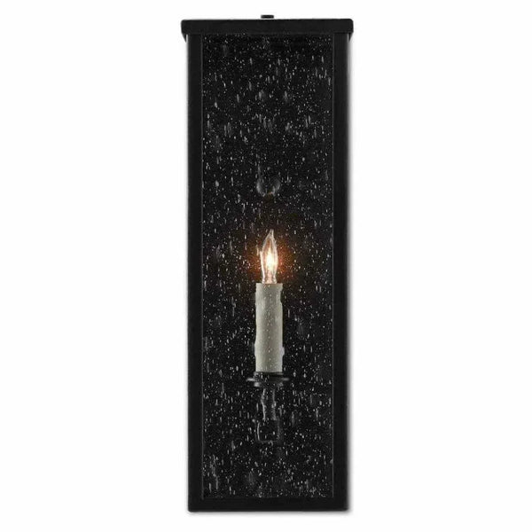 Midnight Tanzy Small Outdoor Wall Sconce - LOOMLAN - Currey & Co - Wall Sconces