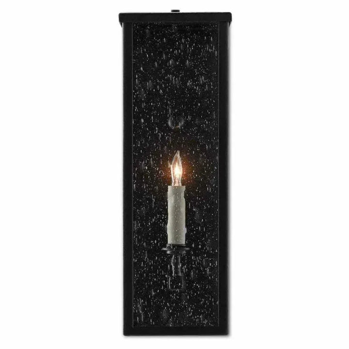 Midnight Tanzy Small Outdoor Wall Sconce - LOOMLAN - Currey & Co - Wall Sconces
