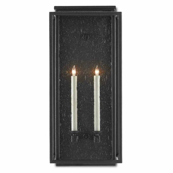 Midnight Wright Medium Outdoor Wall Sconce Wall Sconces LOOMLAN By Currey & Co