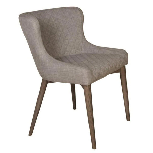 Mila Dining Chair Light Grey 2PC Set Upholstered Seat Full Back Dining Chairs LOOMLAN By LHIMPORTS