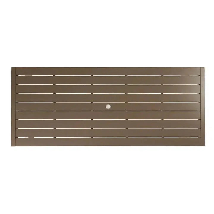 Milan 87" Rectangular Umbrella Dining Table Made USA-Outdoor Dining Tables-Lloyd Flanders-LOOMLAN