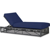 Milano Sunbrella Adjustable Outdoor Chaise-Outdoor Chaises-Sunset West-Echo Midnight-LOOMLAN