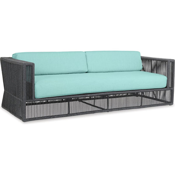 Milano Sunbrella Modern Comfort Outdoor Couch-Outdoor Sofas & Loveseats-Sunset West-Dupione Celeste-LOOMLAN