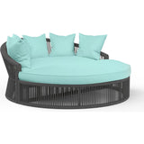 Milano Sunbrella Outdoor Daybed-Outdoor Daybeds-Sunset West-Dupione Celeste-LOOMLAN