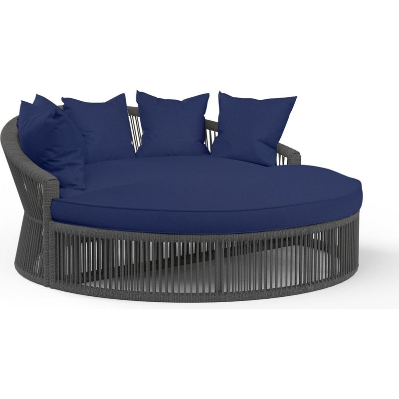 Milano Sunbrella Outdoor Daybed-Outdoor Daybeds-Sunset West-Echo Midnight-LOOMLAN