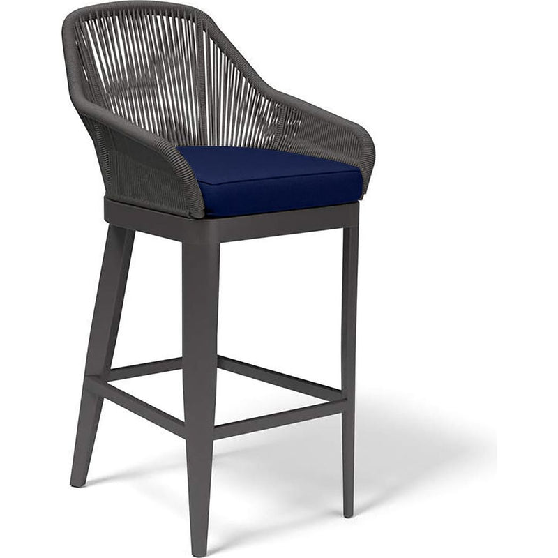 Milano Weatherproof Outdoor Bar Stool-Outdoor Bar Stools-Sunset West-Echo Midnight-LOOMLAN