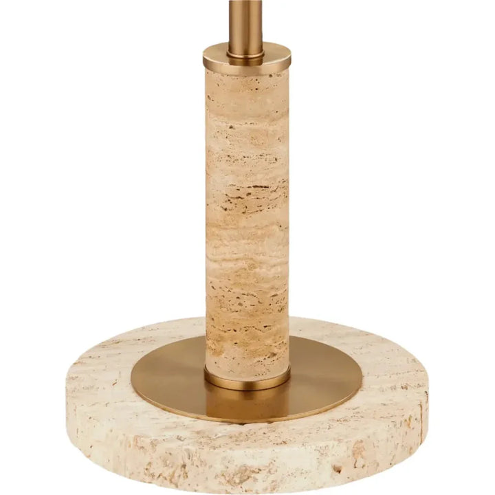 Miles Gold Floor Lamp-Floor Lamps-Currey & Co-LOOMLAN