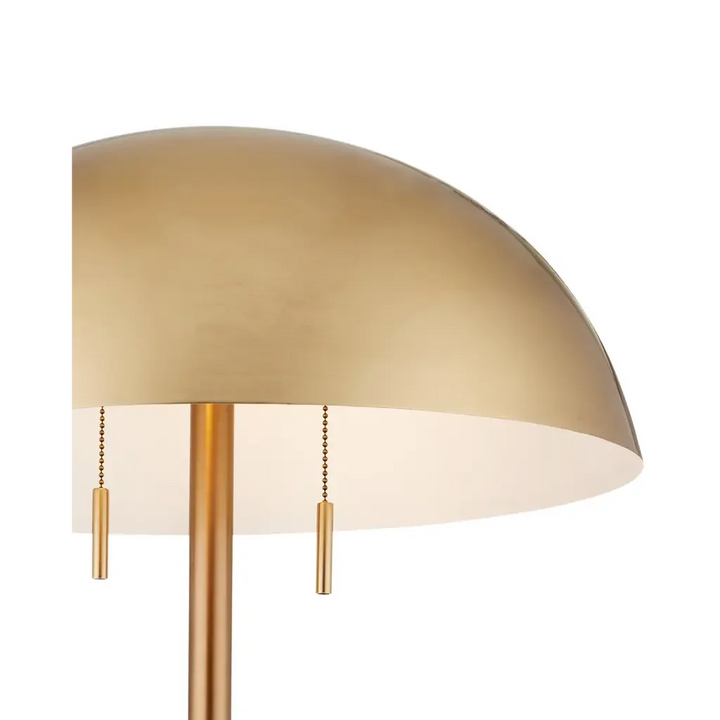 Miles Gold Floor Lamp-Floor Lamps-Currey & Co-LOOMLAN