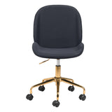 Miles Office Chair Black Office Chairs LOOMLAN By Zuo Modern
