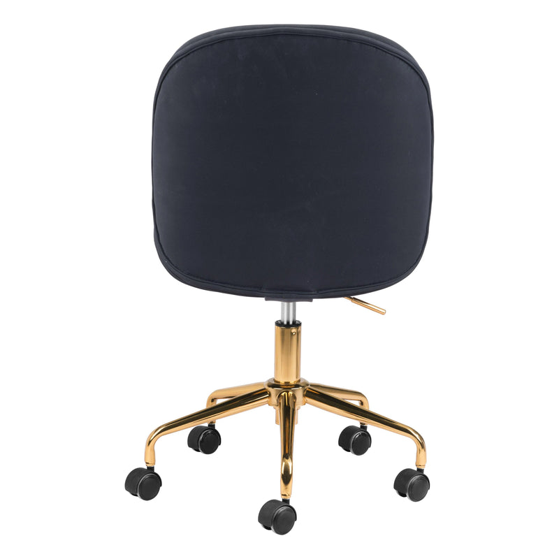 Miles Office Chair Black Office Chairs LOOMLAN By Zuo Modern