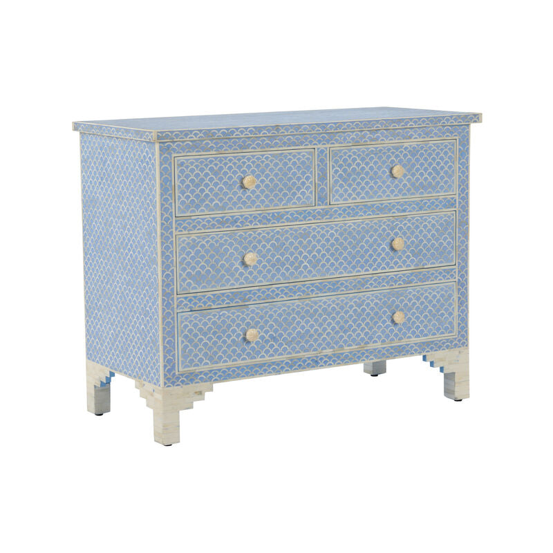 Milford Four Drawer Artistic Chest-Chests-Chelsea House-White-LOOMLAN