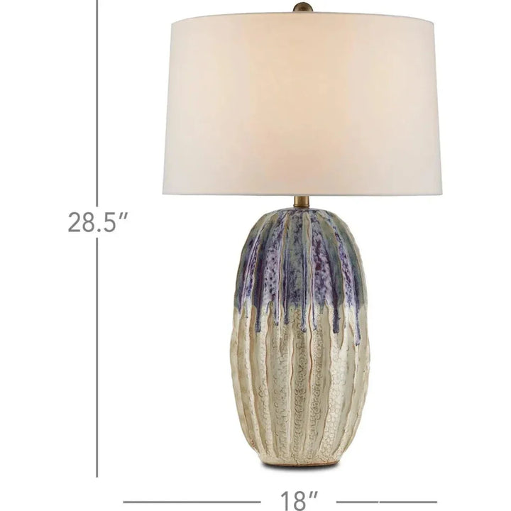 Milk Purple Montmartre Table Lamp - LOOMLAN - Currey & Co - Table Lamps