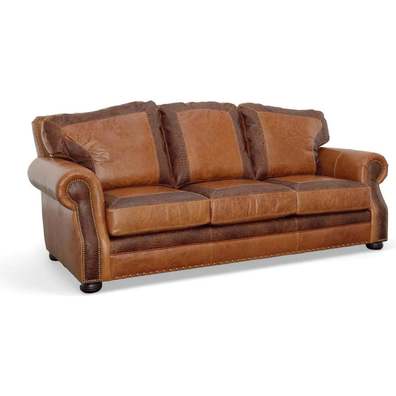 Golden Luxury - California Custom Leather Couch Sofas & Loveseats LOOMLAN By Uptown Sebastian