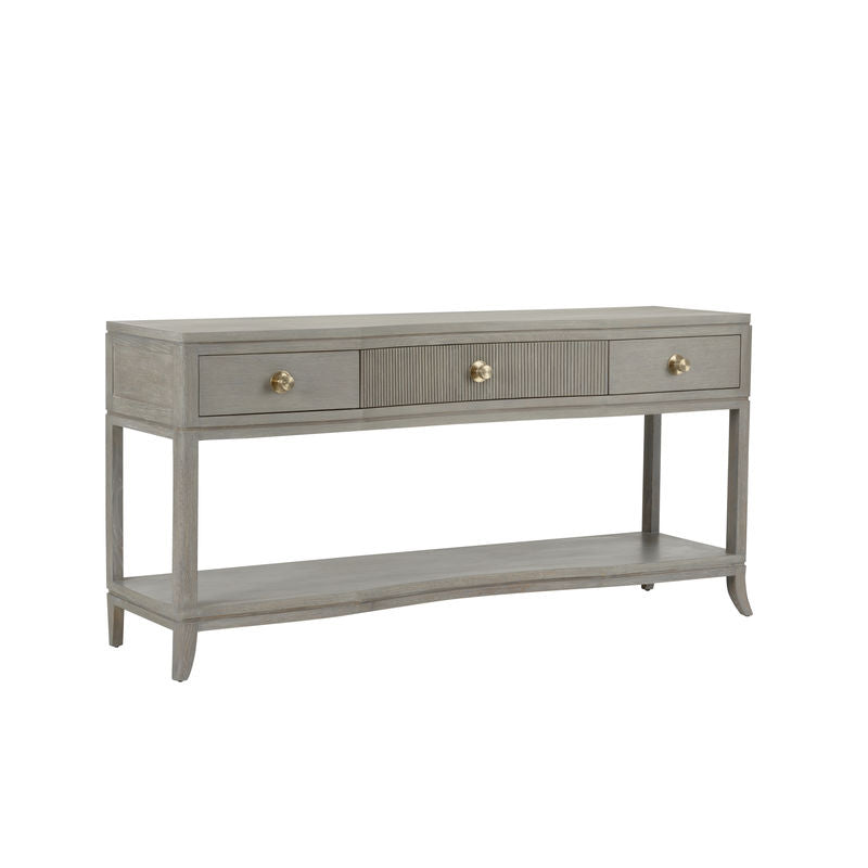 Millie Grey Wash Rectangular Console Table-Console Tables-Chelsea House-LOOMLAN