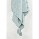 Milo Boho Cotton Throw Blanket-Outdoor Blankets-LOOMLAN-Aqua-LOOMLAN