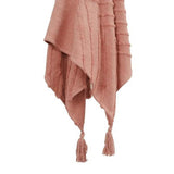 Milo Boho Cotton Throw Blanket-Outdoor Blankets-LOOMLAN-Coral-LOOMLAN