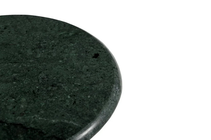 Milo Green Marble Round Accent Table - LOOMLAN - Bassett Mirror - Side Tables