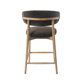 Milo Luxurious Leather Counter Stool-Counter Stools-LH Imports-LOOMLAN