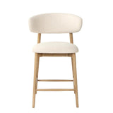 Milo Luxurious Leather Counter Stool-Counter Stools-LH Imports-LOOMLAN