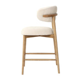 Milo Luxurious Leather Counter Stool-Counter Stools-LH Imports-LOOMLAN